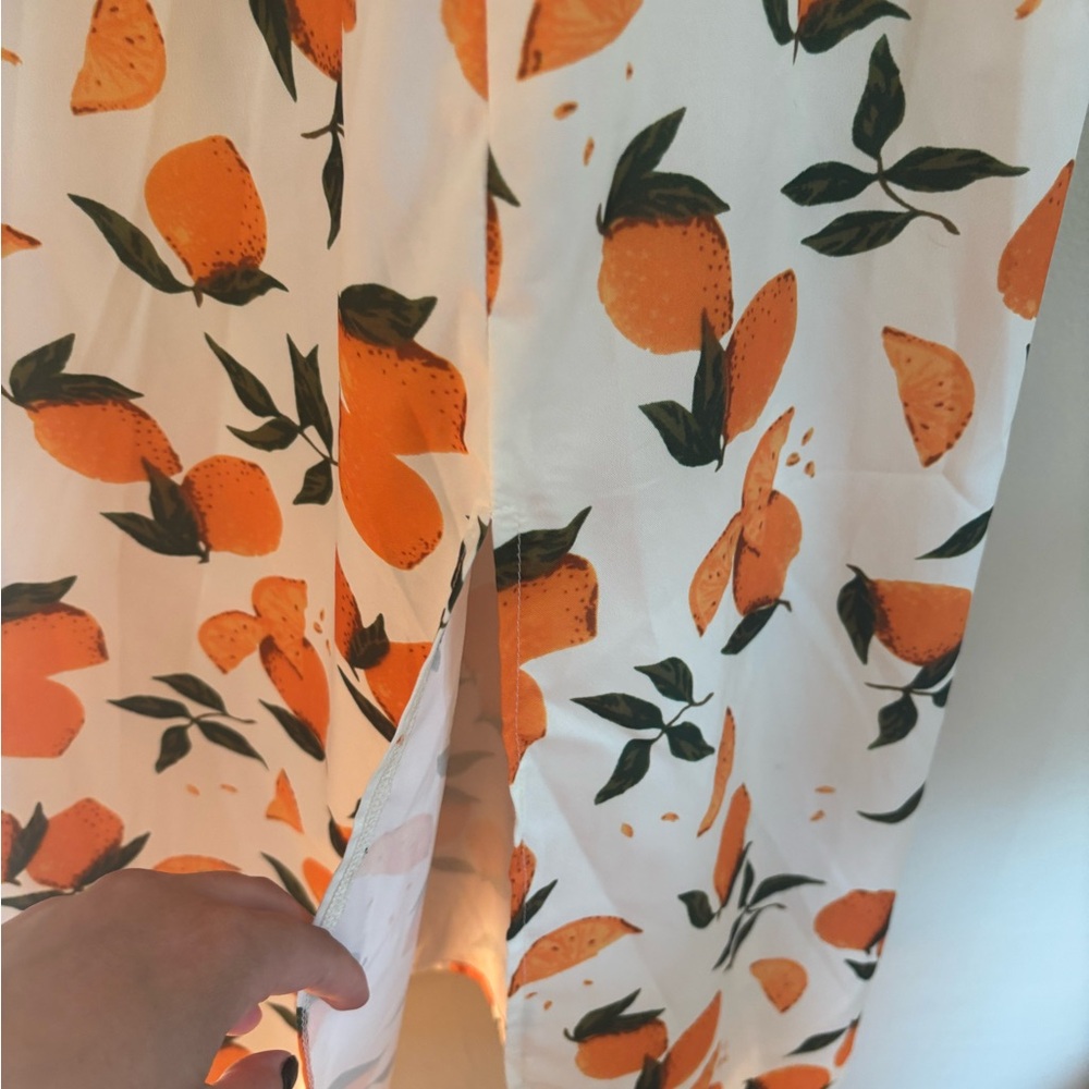 Cider Orange and Cream Midi Dress - Picture 5 of 7